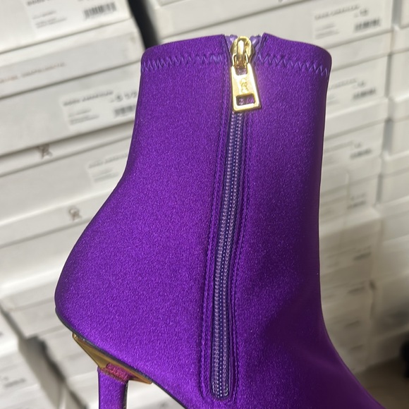 Good American Purple Neoprene Booties NWT - Picture 5 of 7